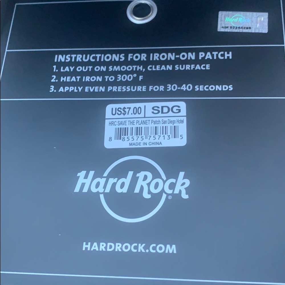 Hard Rock Hotel San Diego iron on patch - Picture 2 of 2